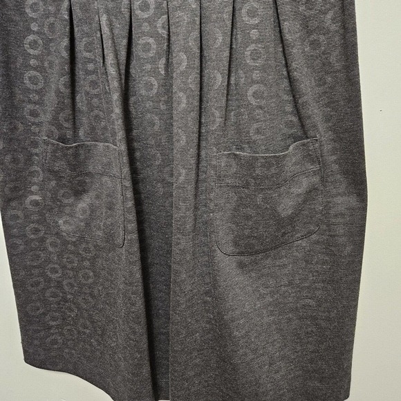 Signature By Robbie Bee Womens Gray On Gray Knit Babydoll Dress Sz 4P Mi… - Picture 5 of 7